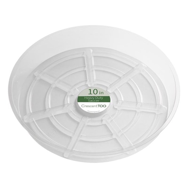 Crescent Garden Crescent Garden 1.5 in. H X 10 in. D Plastic Plant Saucer Clear BVH100S00C - main